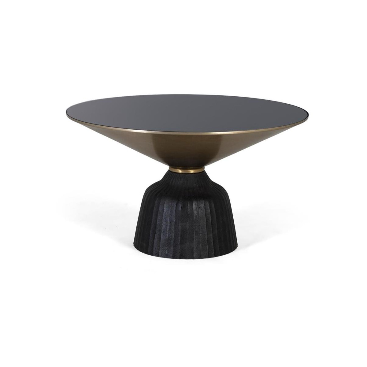 Table basse Aluminium Noir, DECORATION D’AUTREFOIS