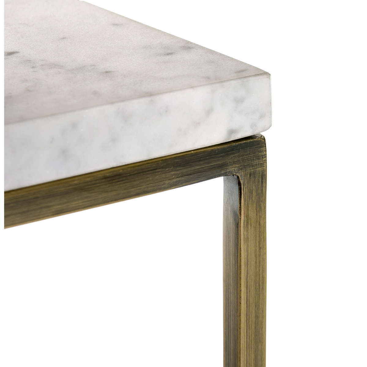 Product photograph of Set Of 2 Mahaut Side Tables With Marble Top from La Redoute UK.