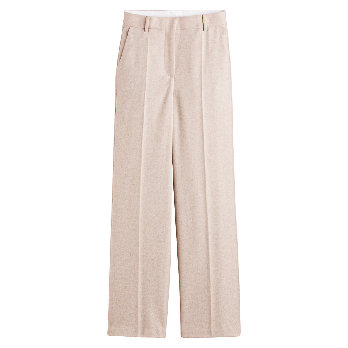 Loose Fit Trousers with High Waist and Wide Leg, LA REDOUTE COLLECTIONS