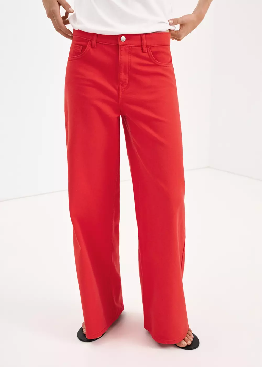 Jean large taille normale, MANGO