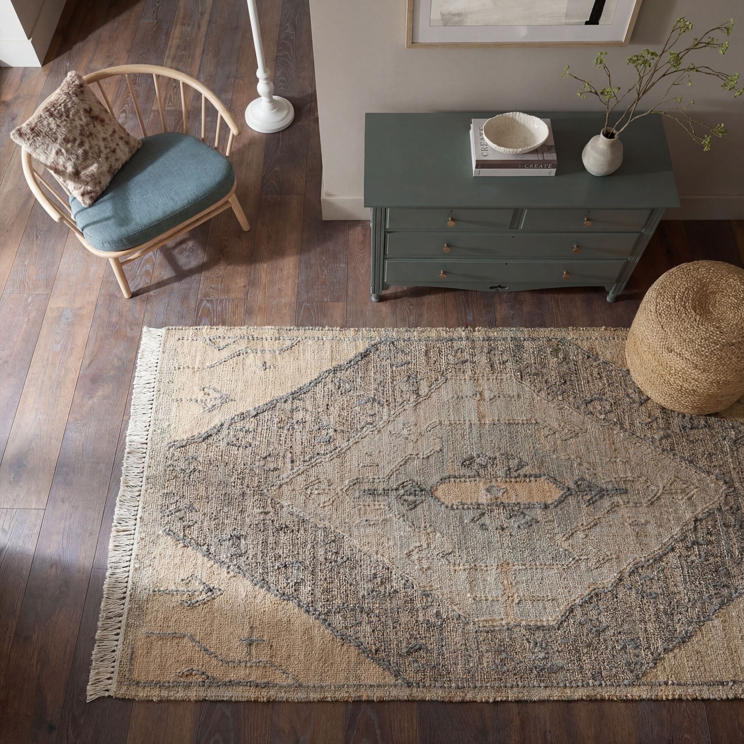 Tapis en jute et laine TIERRA VINTAGE, FLAIR RUGS