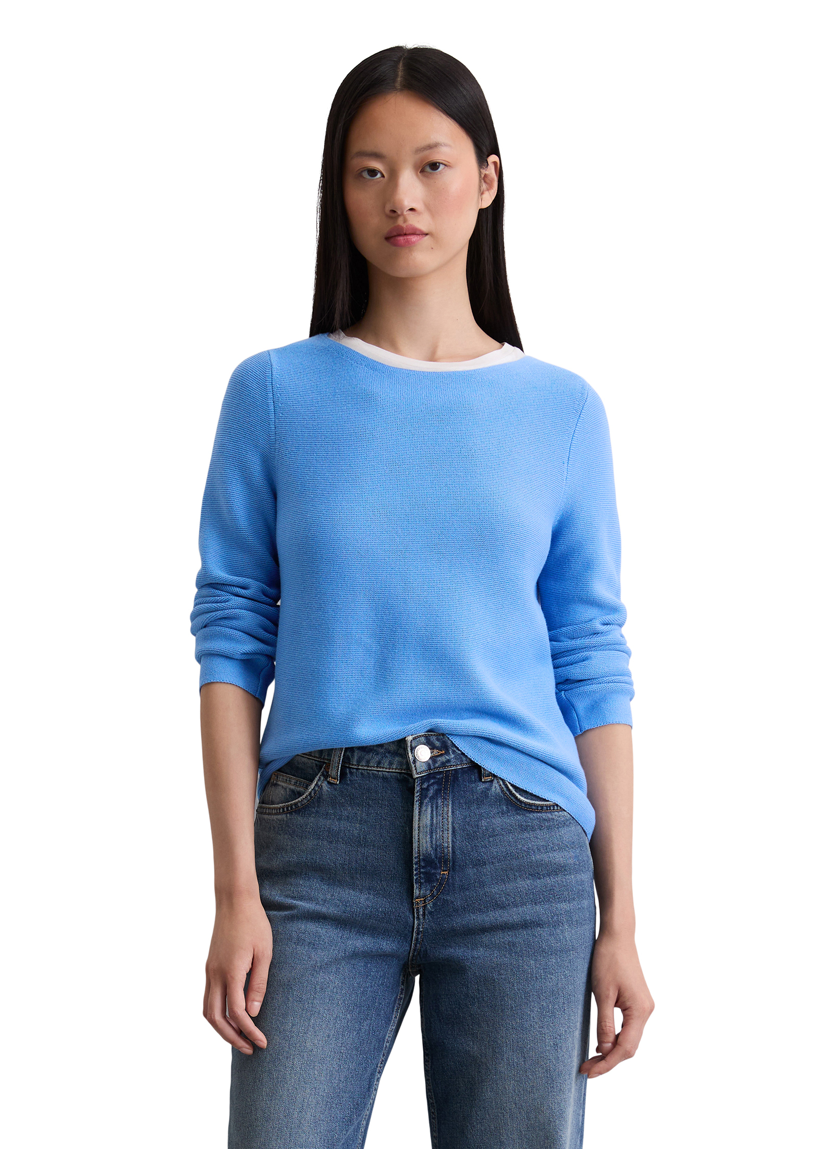 Pull slim en coton bio, MARC O'POLO
