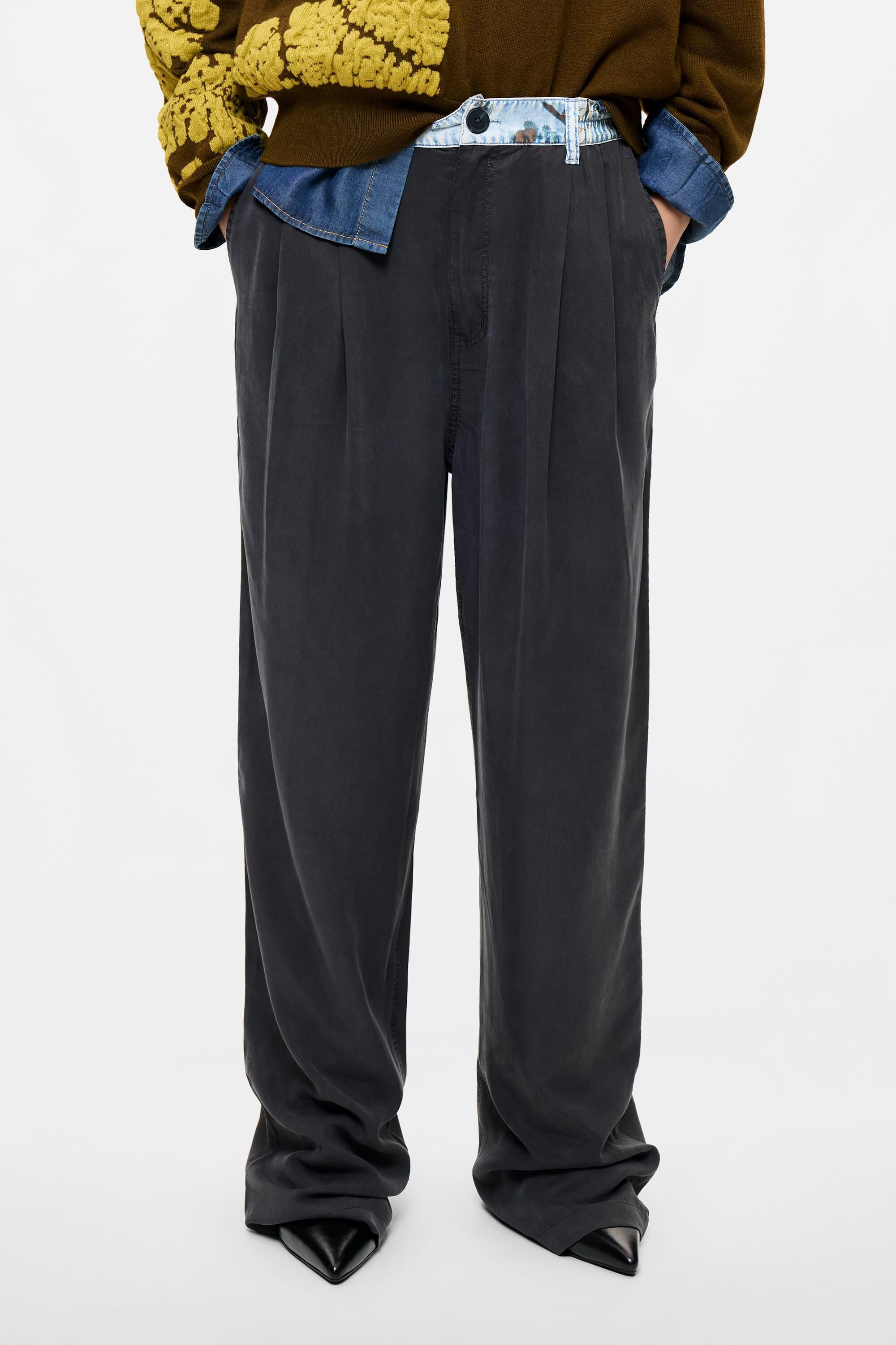 Pantalon tailleur en lyocell, DESIGUAL