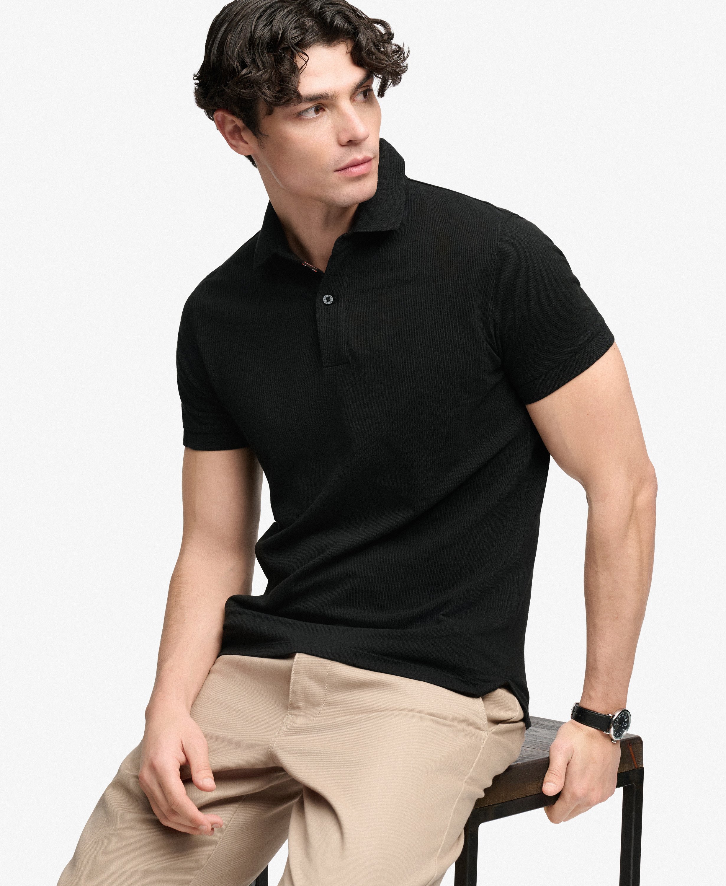Polo City Pique Coupe Décontractée, SUPERDRY