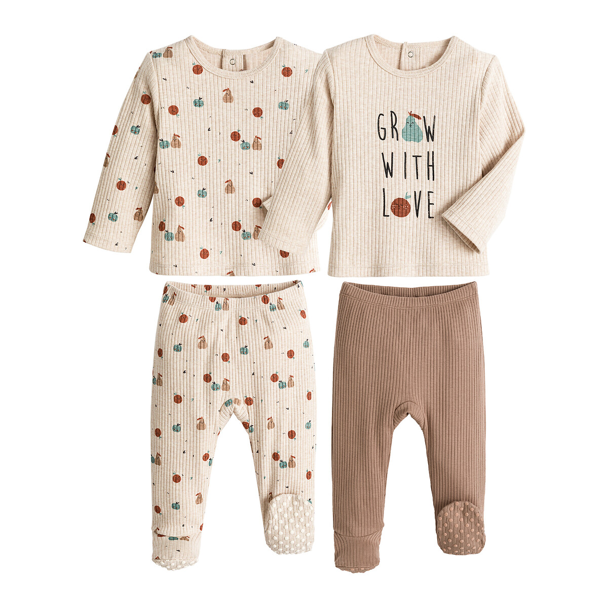 SanettaSanetta Schlafanzug Pyjama deux Pièces pour Bébé Fille Marque  Haut à manches longues et Pantalon 