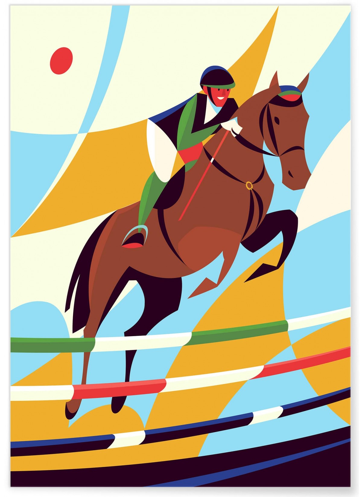 Affiche Équitation 2, L'AFFICHERIE
