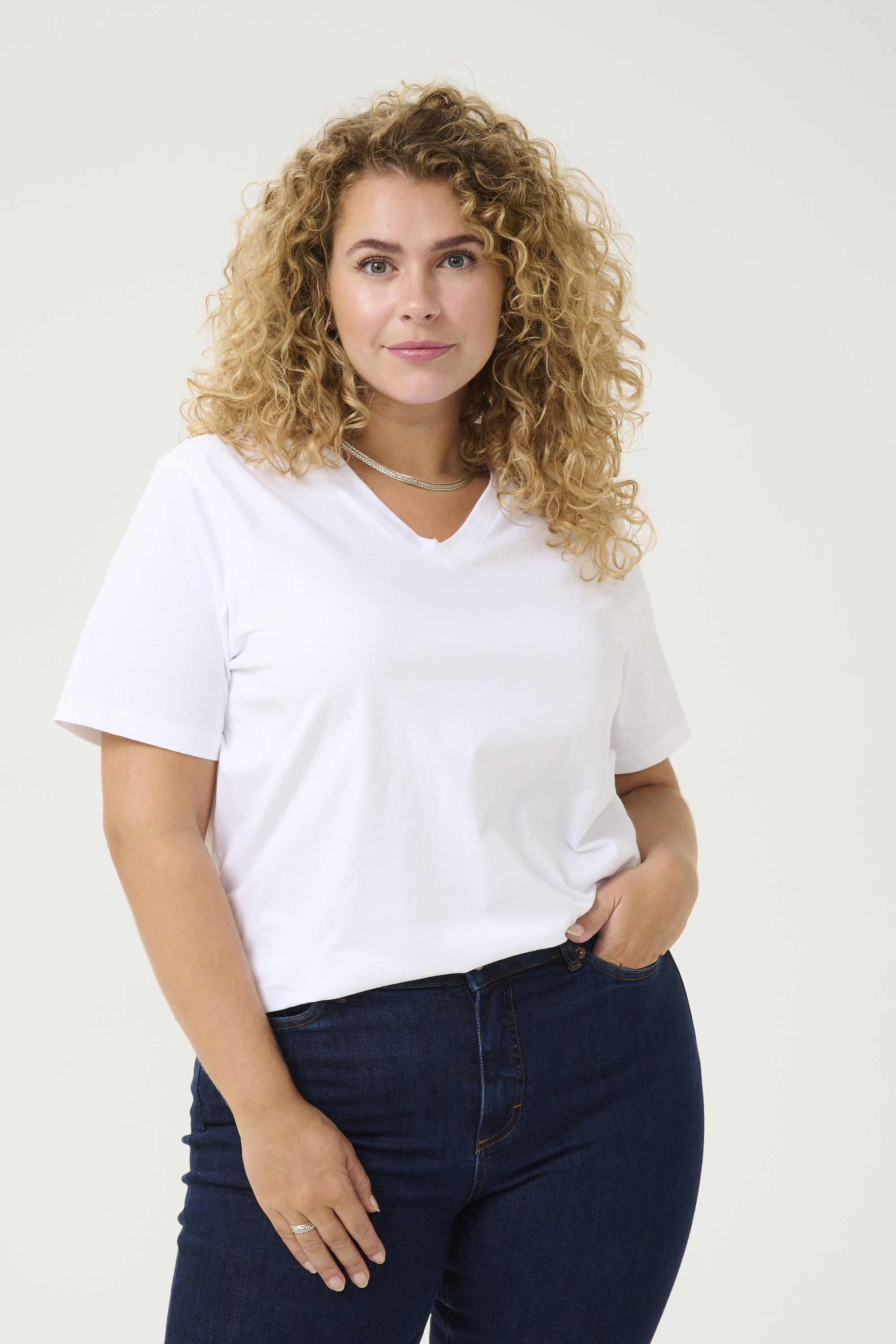 T-shirt, KAFFE CURVE