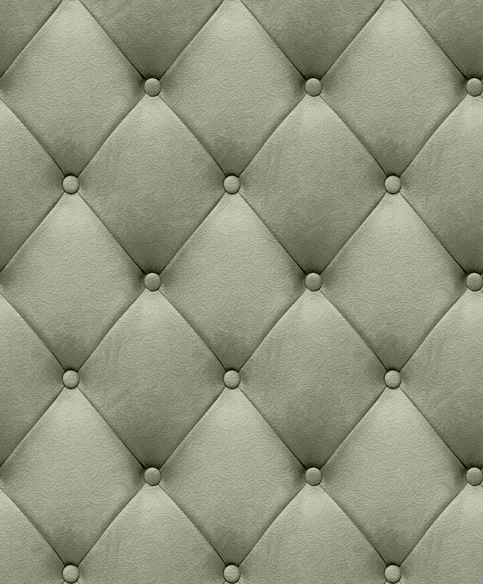 Papier peint capitonné velours beige sable, HEXOA