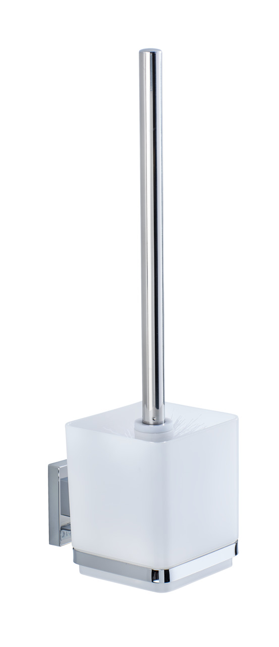 Brosse WC mural en inox et plastique QUADRO, WENKO