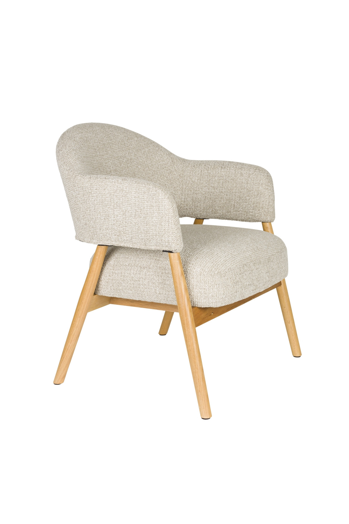 Fauteuil design en tissu, scandinave, INDY, BOITE A DESIGN