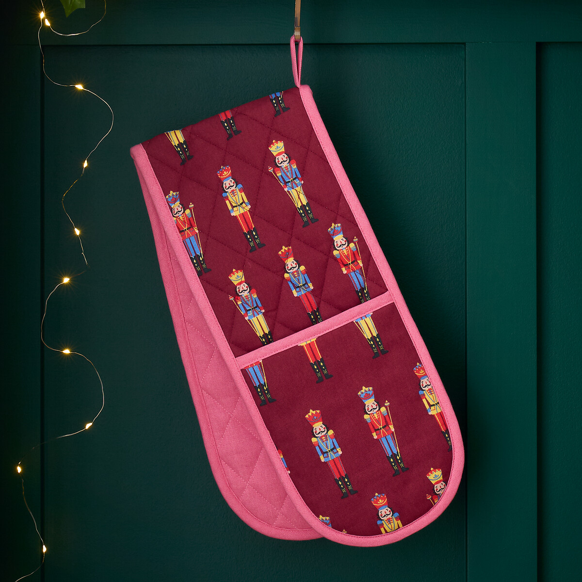 Christmas Nutcracker Cotton Kitchen Oven Glove, CATHERINE LANSFIELD