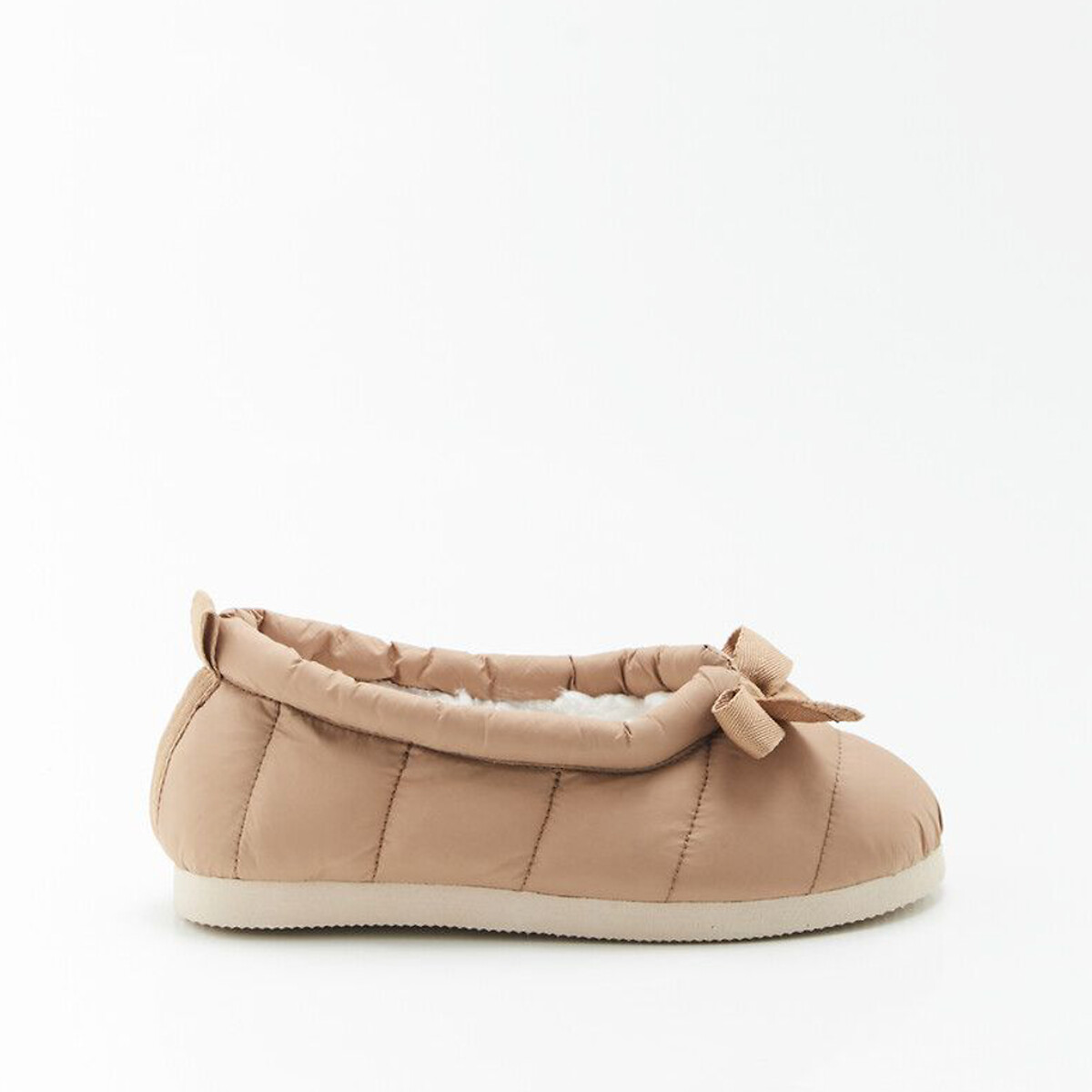 thermolactyl quilted ballet flats