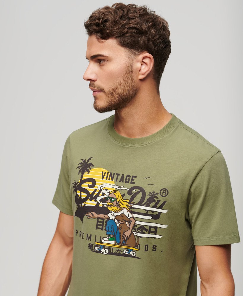 T-shirt à motif LA, SUPERDRY