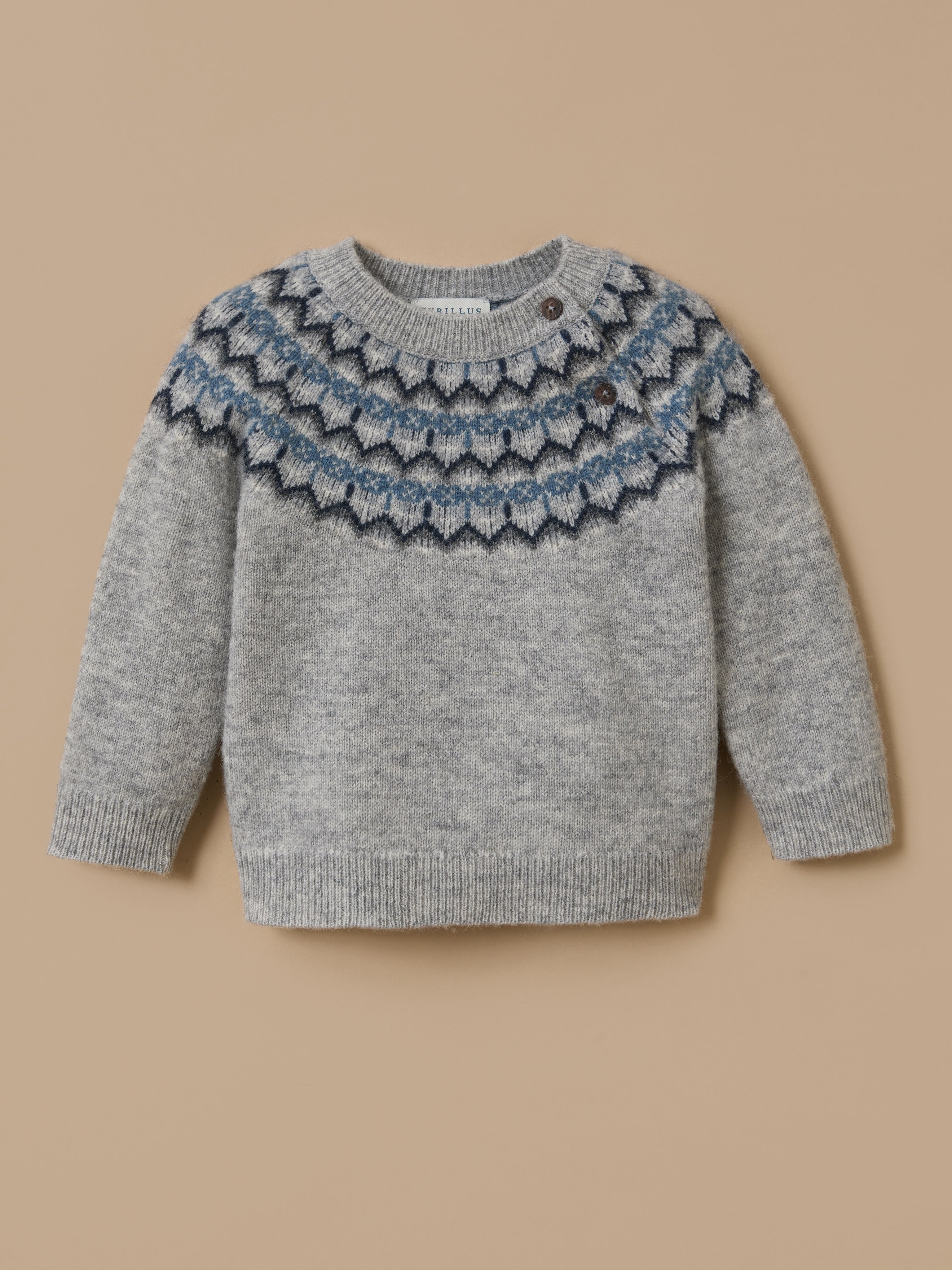 Pull laine col jacquard, CYRILLUS