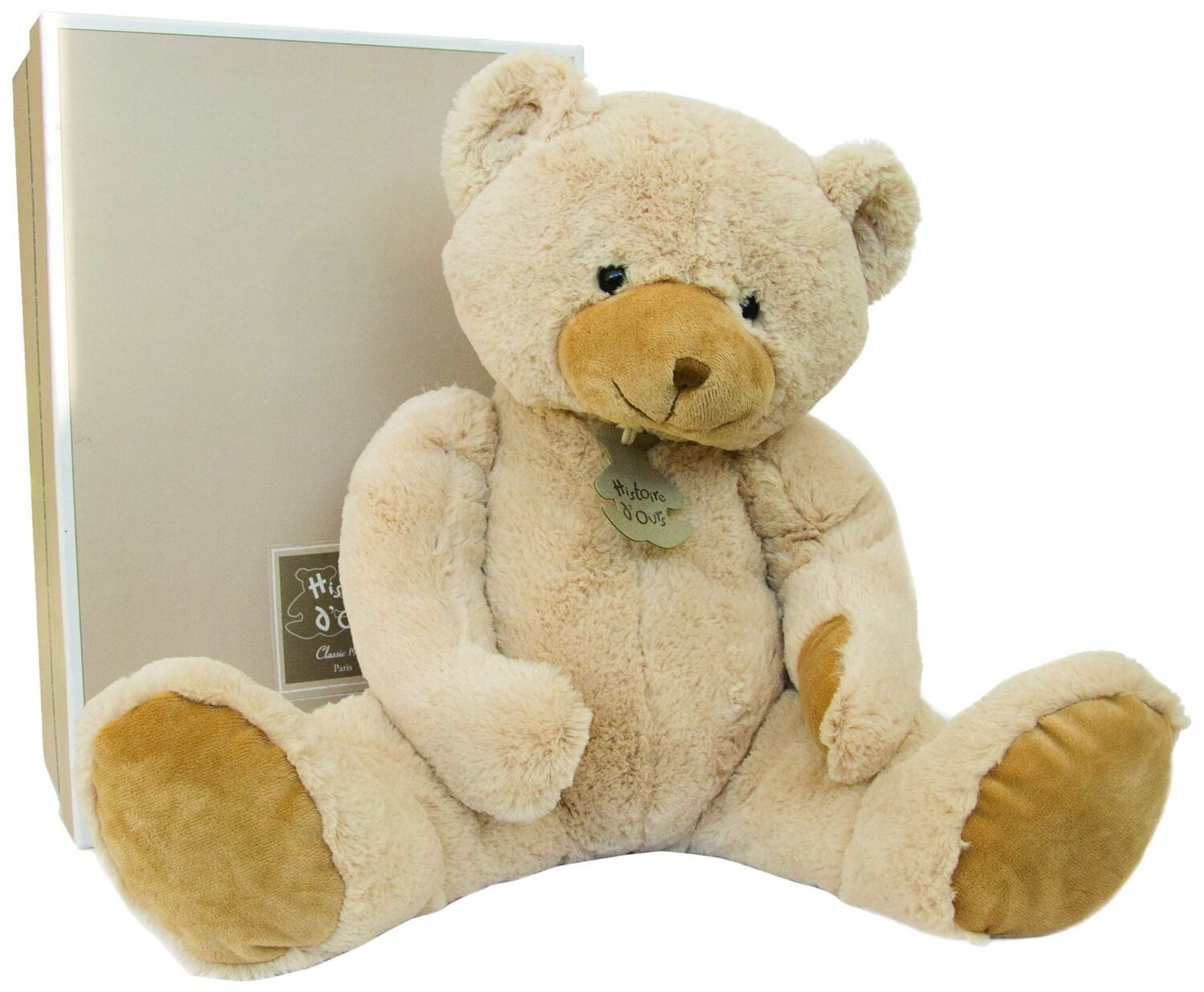 Peluche Calin'Ours beige 35 cm, HISTOIRE D'OURS