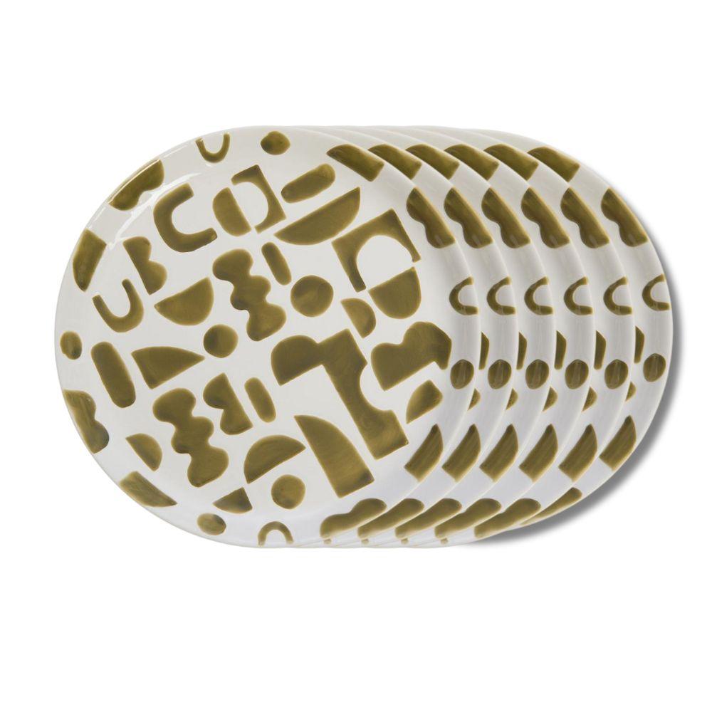 Assiette plate Ohana 25 cm (lot de 6), AMADEUS