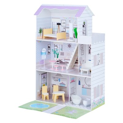 Maison de poupée avec 16 accessoires en bois Olivia's Little World TEAMSON KIDS
