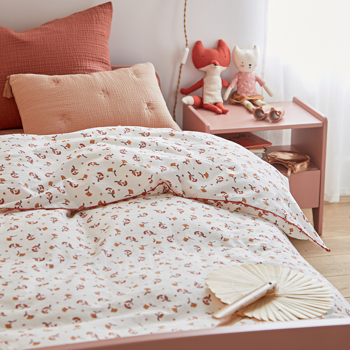 Fundas de cama con estampado Floral, 150x200, estilo de encaje