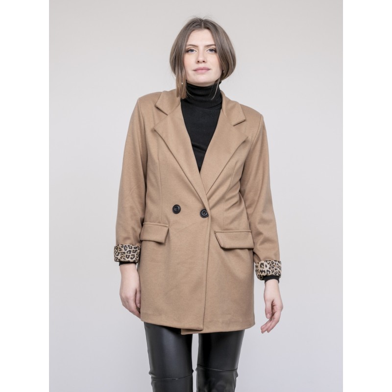 Blazer Doublure Léopard Uvanie, DONA LISA
