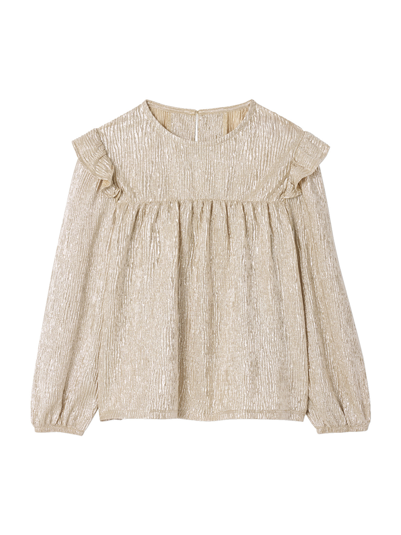 Blouse noël en lamé, VERTBAUDET