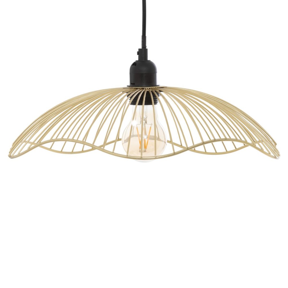 Suspension Métal Filaire Galt Doré D34, ATMOSPHERA