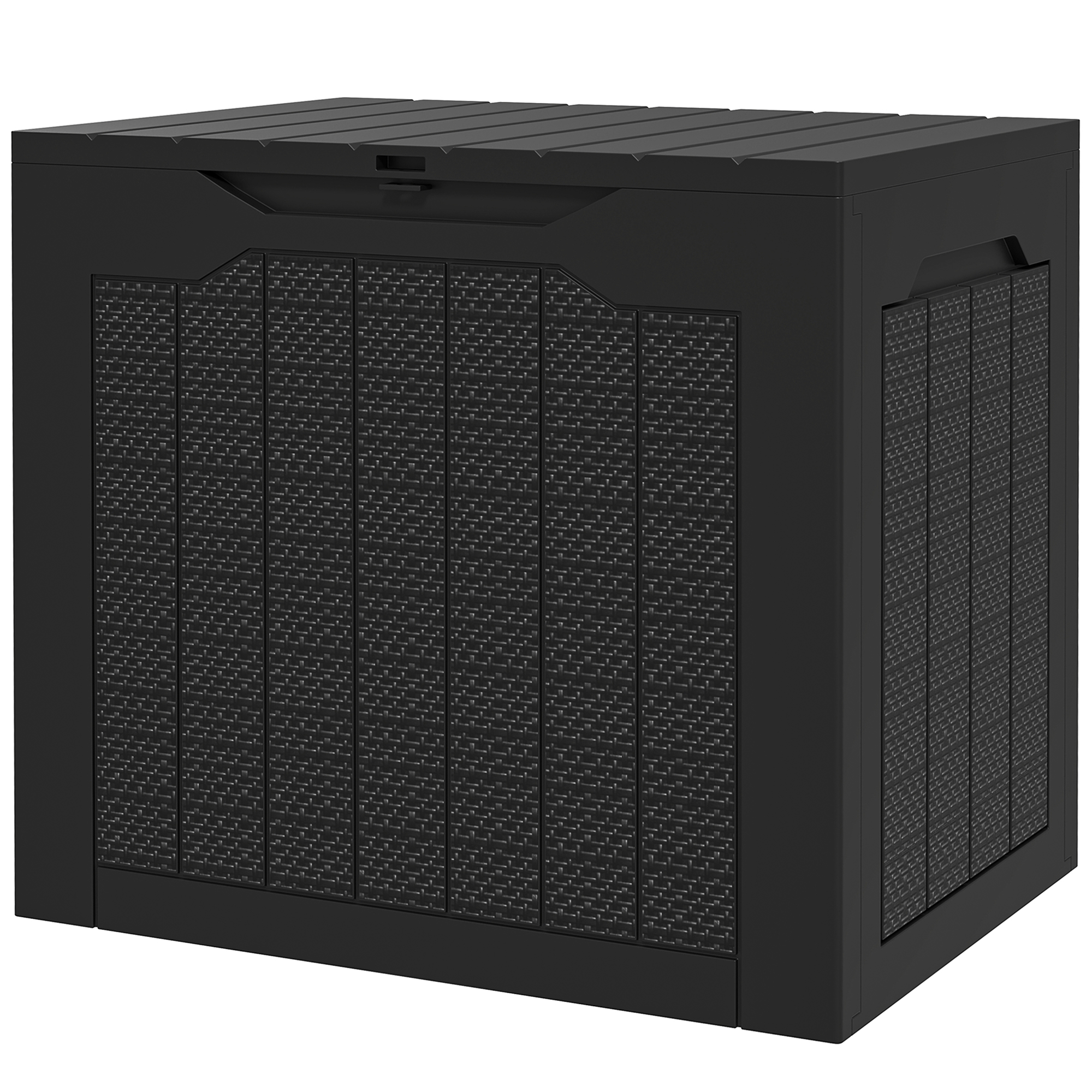 Coffre de rangement d'extérieur PP Gris foncé, OUTSUNNY