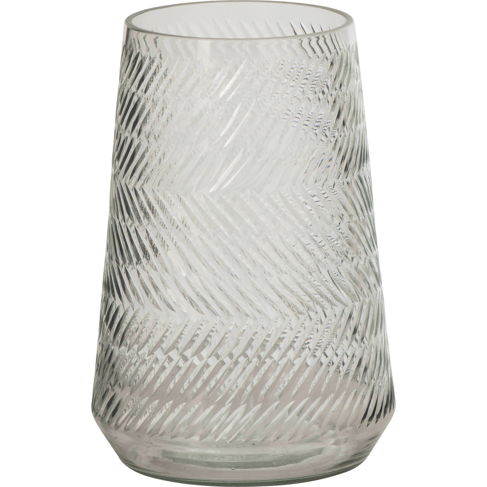 Vase décoratif en verre travaillé relief, RECOLLECTION