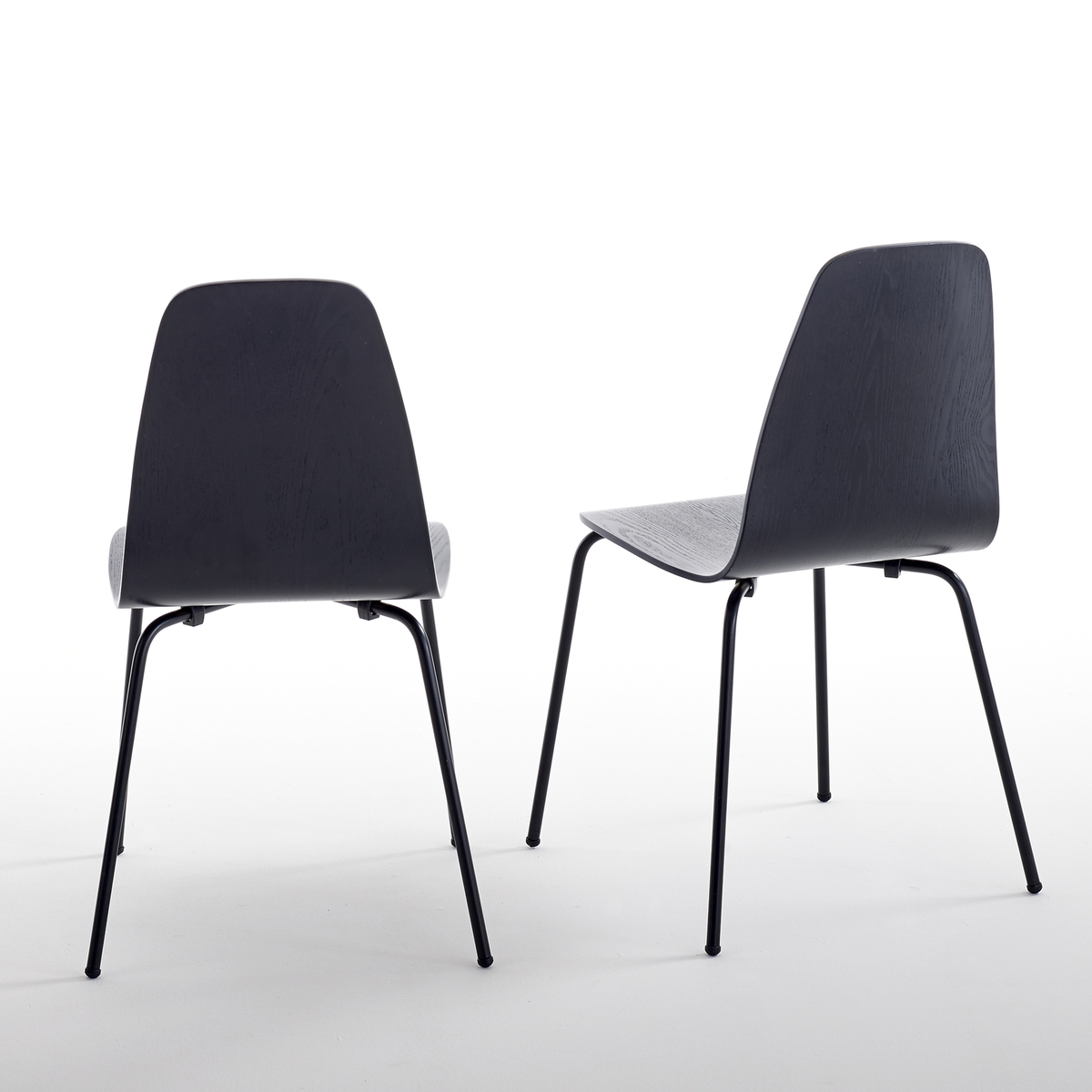 Product photograph of Set Of 2 Biface Vintage-style Chairs from La Redoute UK.