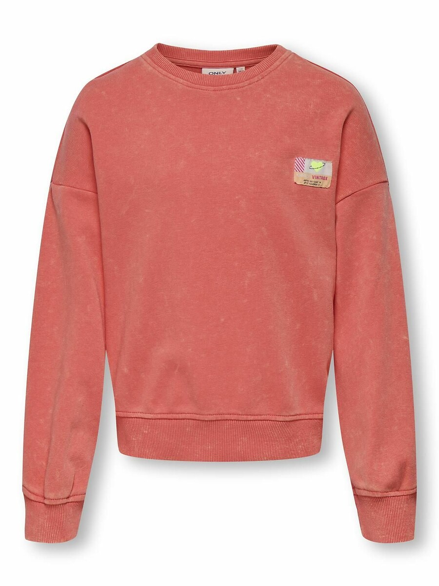 Sweat col rond avec badge, KIDS ONLY