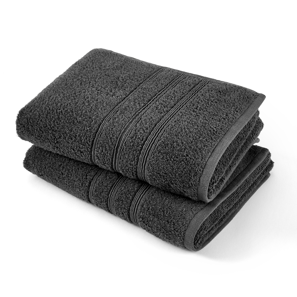 Product photograph of Set Of 2 Scenario Towels In Organic Cotton 600g M from La Redoute UK