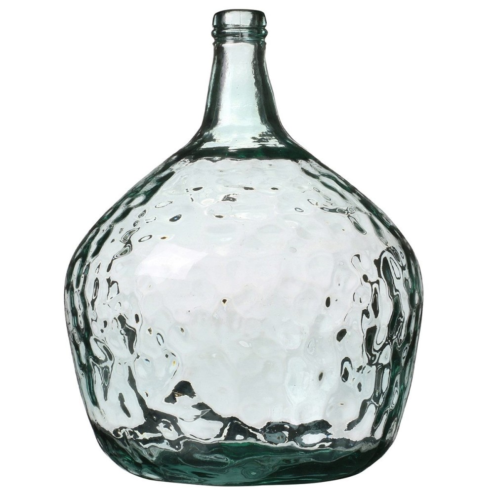 Vase dame Jeanne 16L verre recyclé D29 H42, DECORATIE