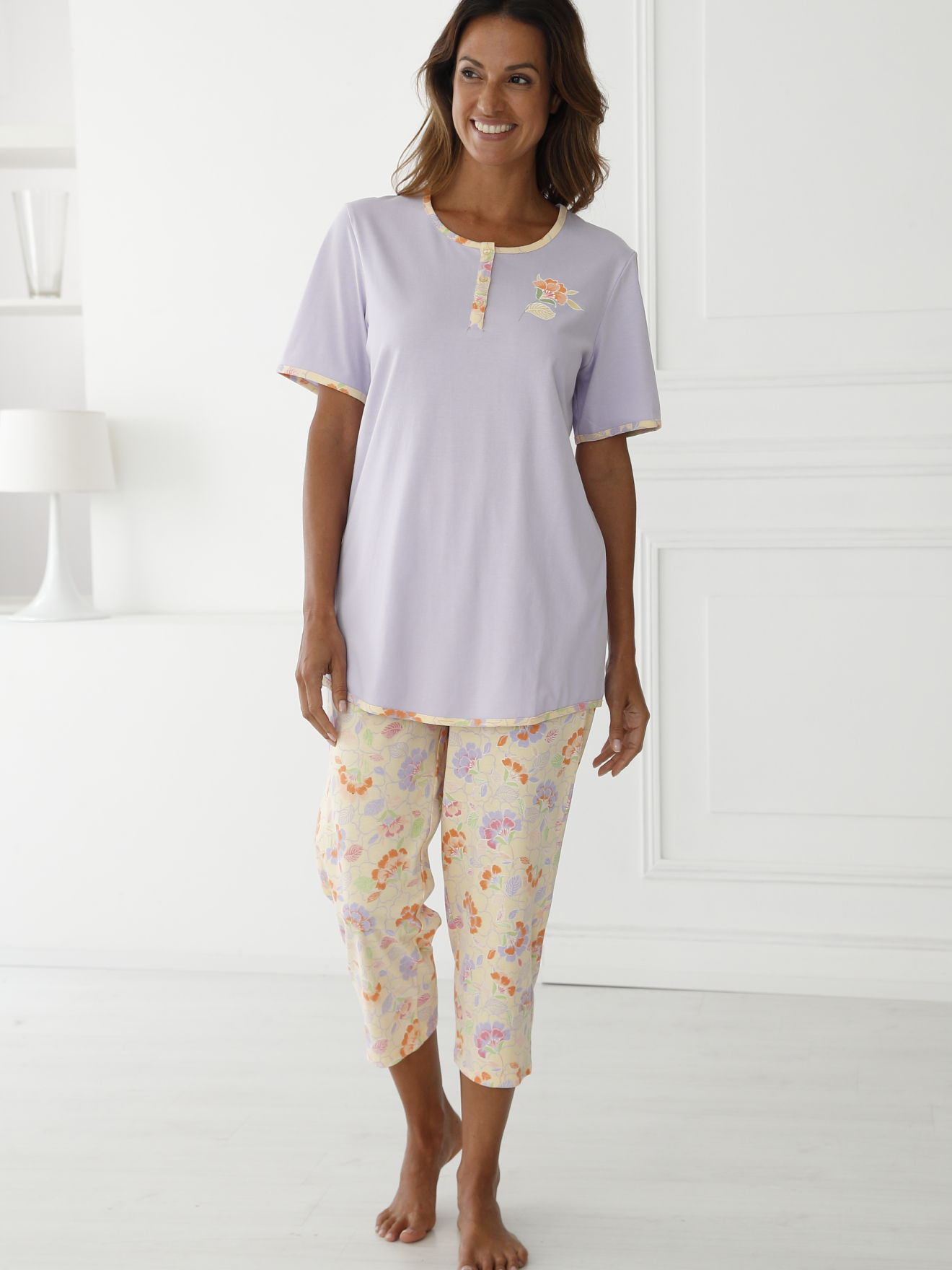 Pyjacourt femme en maille coton, DAXON