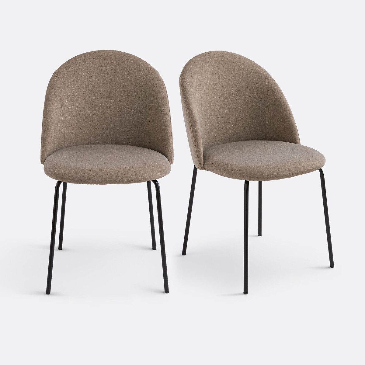 Lot de 2 chaises velours, Nordie