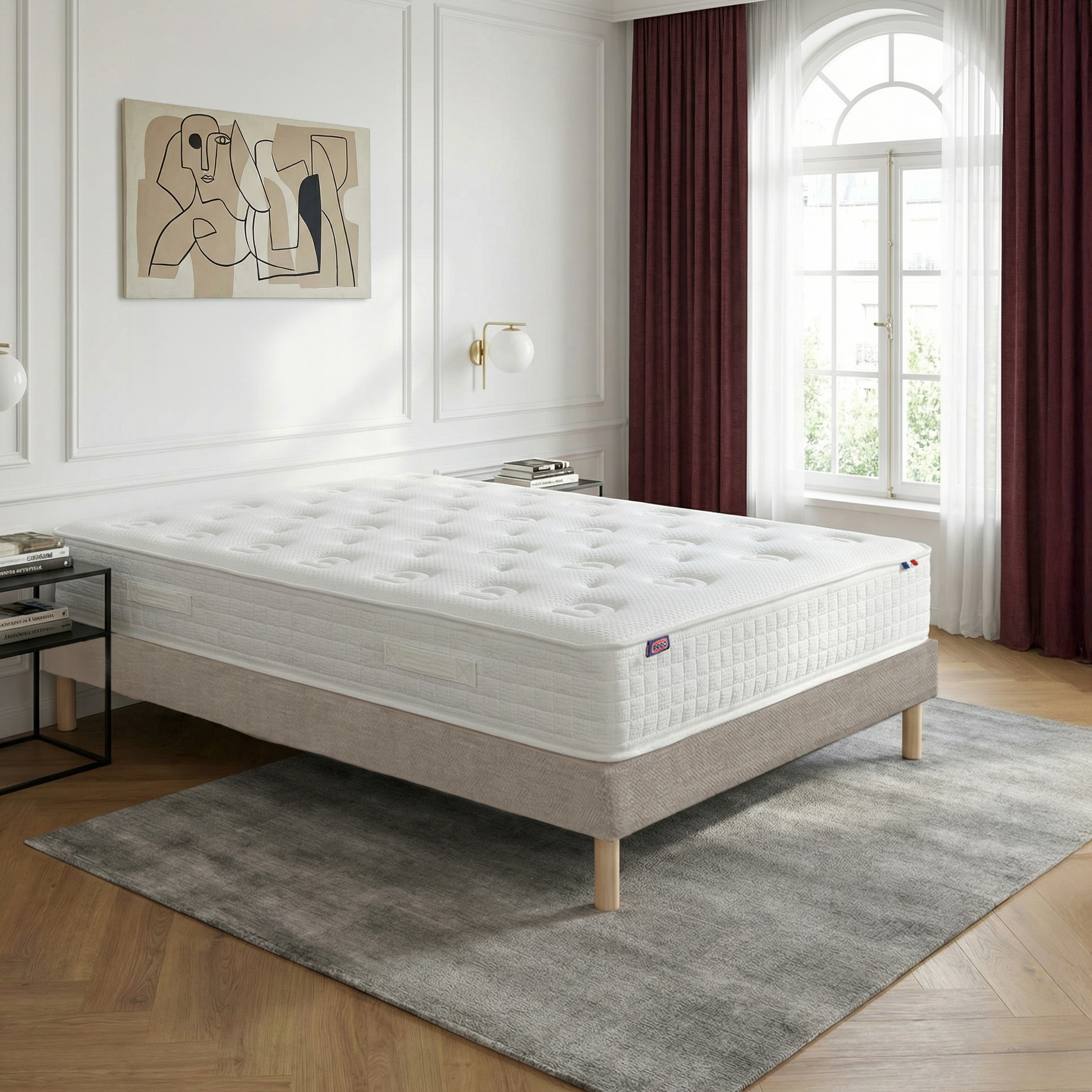 Ensemble lit - Matelas + sommier - Beige PLÉNITUDE, DODO