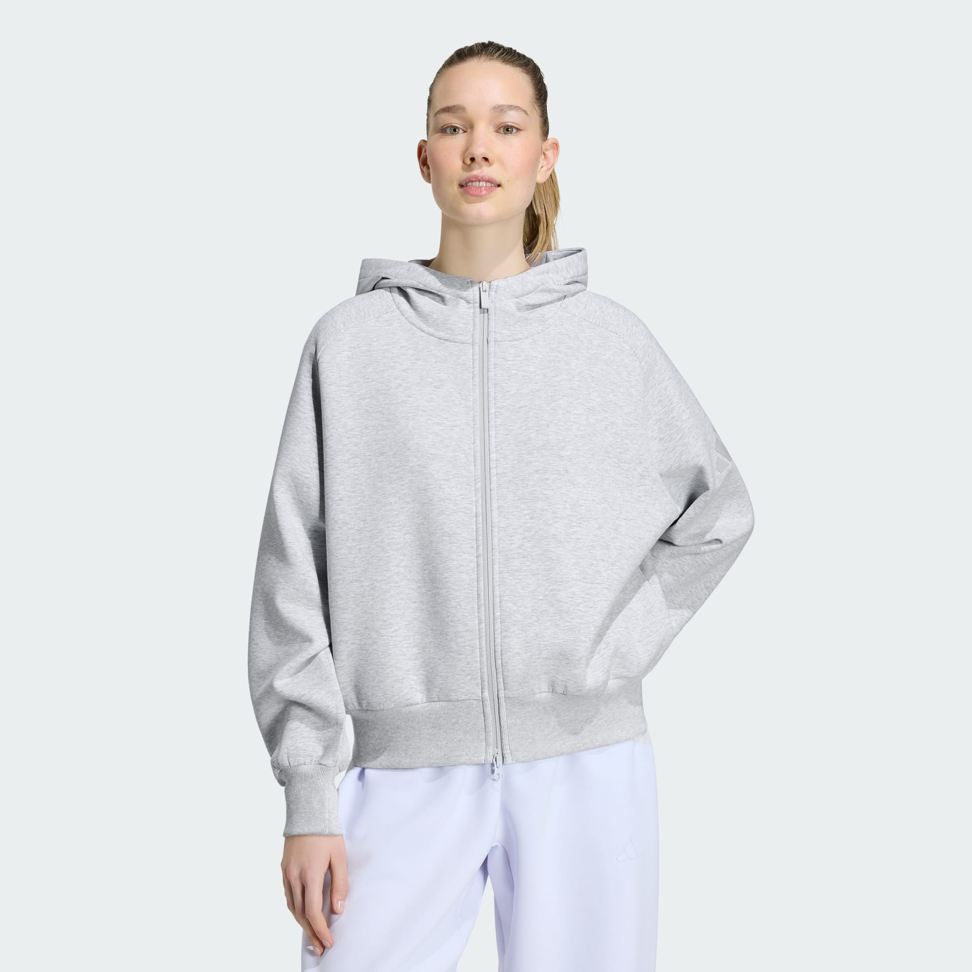 Sweat-Shirt À Capuche Soft Lux Avec Zip Sur Toute La Longueur, ADIDAS SPORTSWEAR