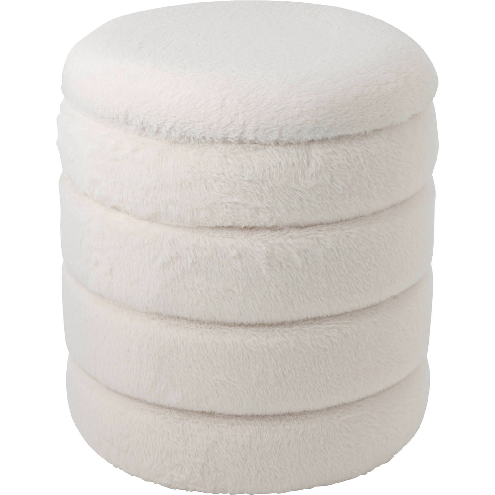 Pouf coffre rond, Fonction rangement, RECOLLECTION
