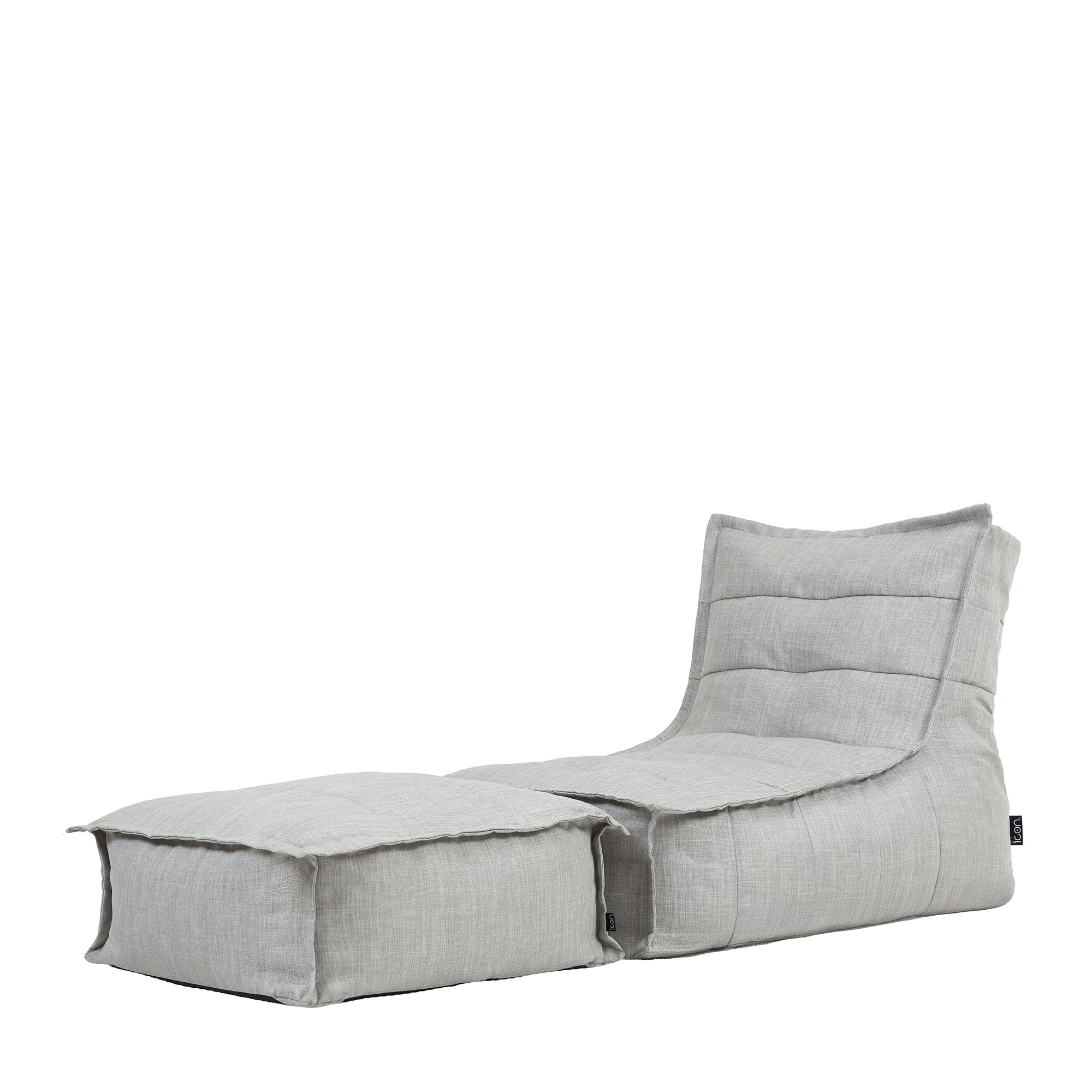 Pouf chauffeuse et repose-pieds de jardin Oeko-Tex® - DOLCE, ICON