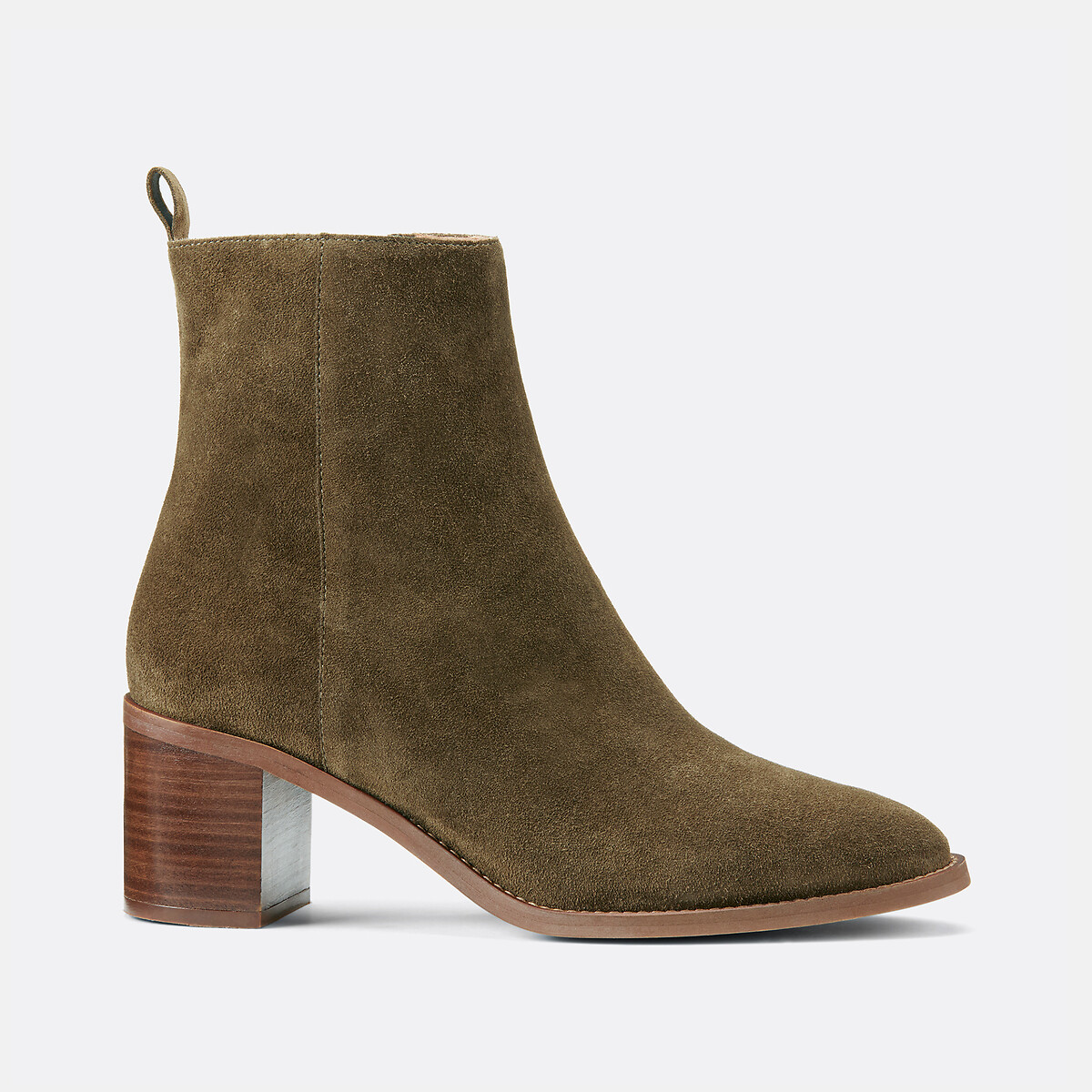 La Redoute Collections Botines de ante con tacón Signature FAUSTINE — photo 2