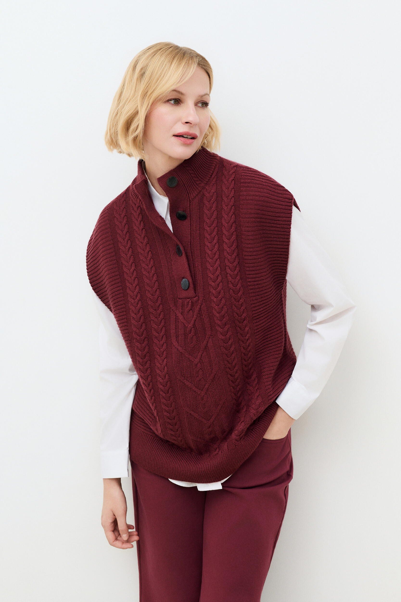 Pull large long col montant MVILEM, CAROLL