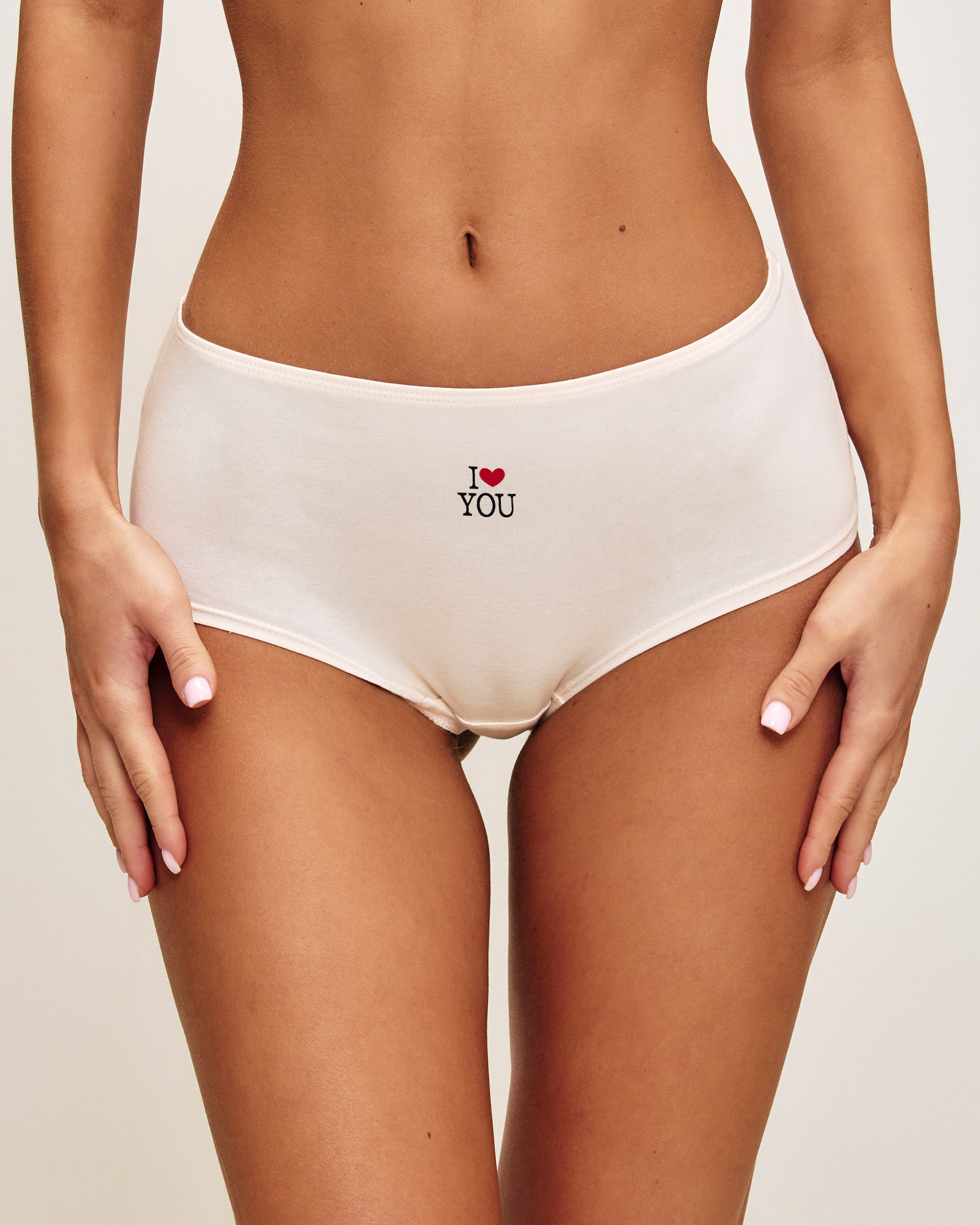 Lot de 3 shortys en coton thème amour BOTTLIZ MIMIDO, UNDIZ