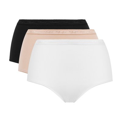 Pack of 3 Maxi Knickers in Organic Cotton PLAYTEX
