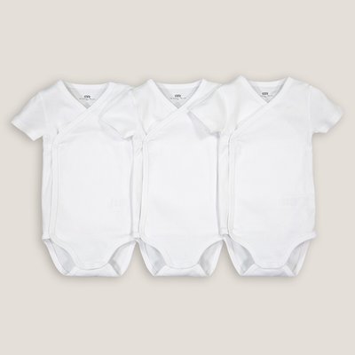 Pack of 3 Bodysuits in Organic Cotton, Prem-2 Years LA REDOUTE COLLECTIONS