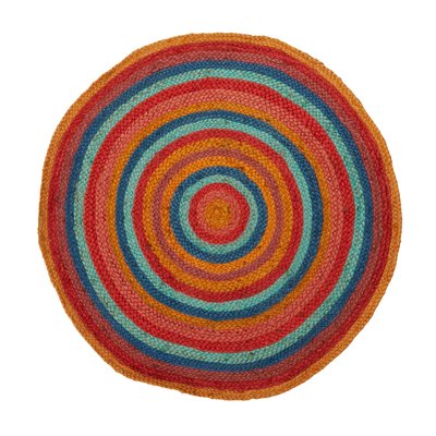 Multicoloured Jute Circle Rug SO'HOME