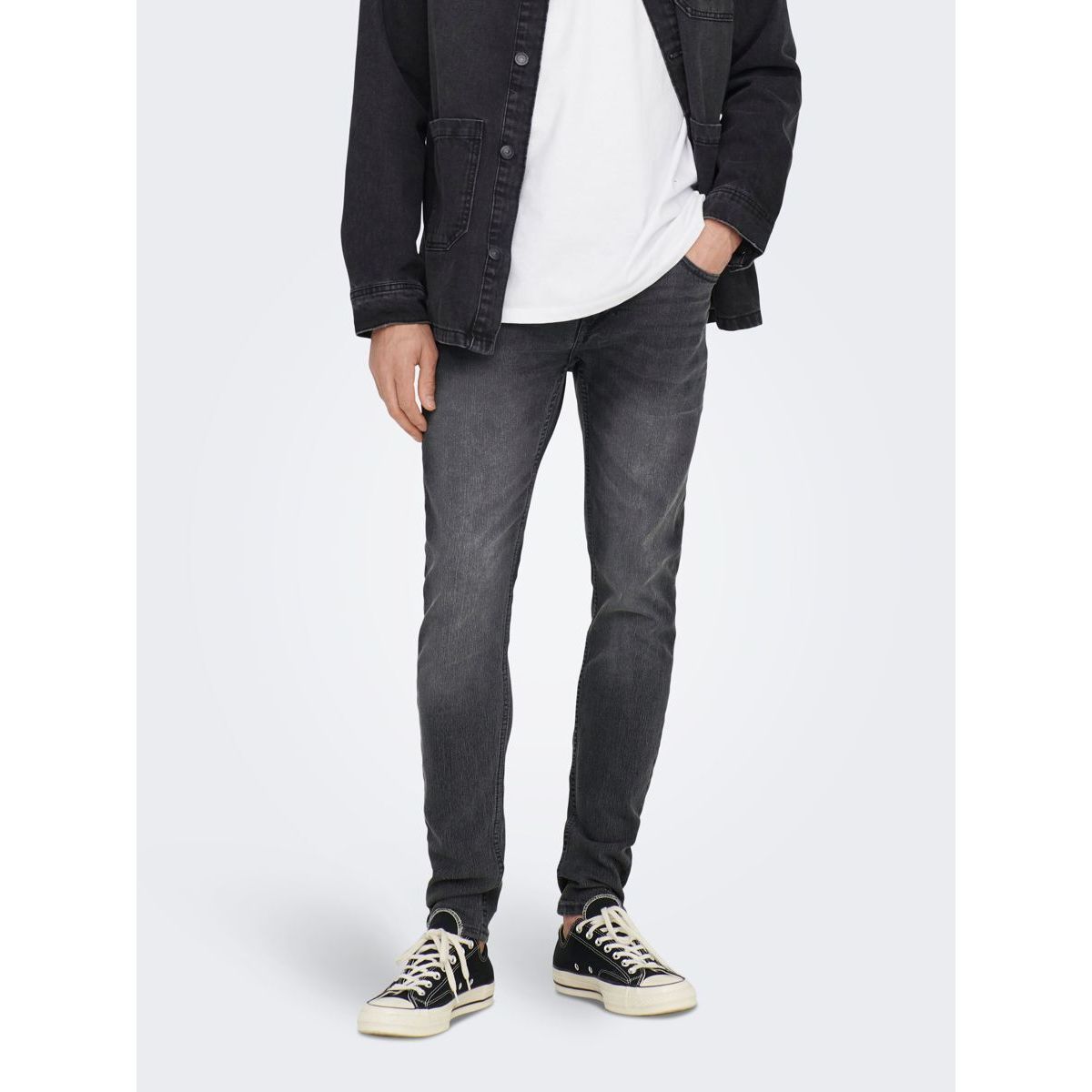 Jean zip cheville hot sale homme