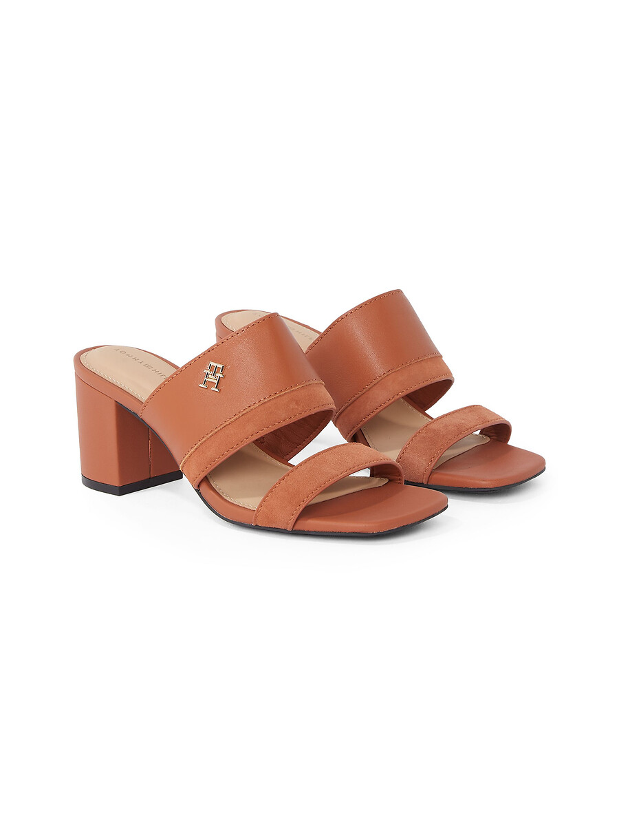 Tommy Hilfiger Mules de tacón de piel