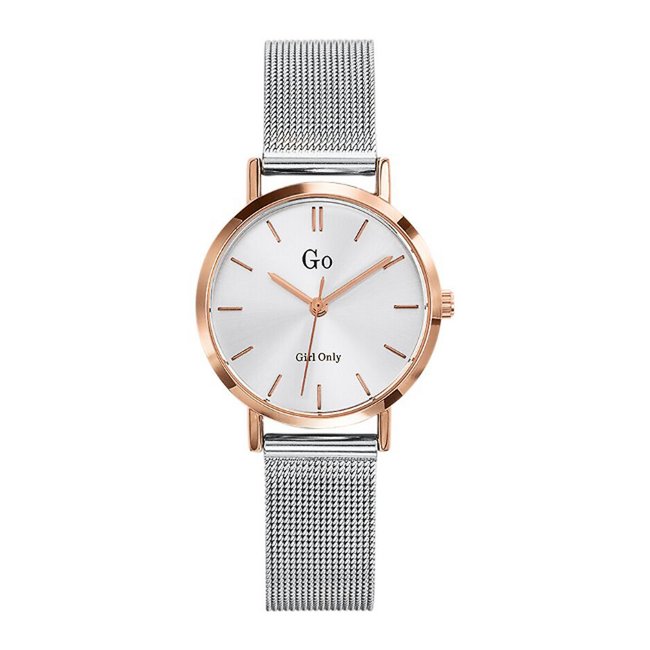 Uhr GO Girl Only weiss/rosa/silber <span itemprop=