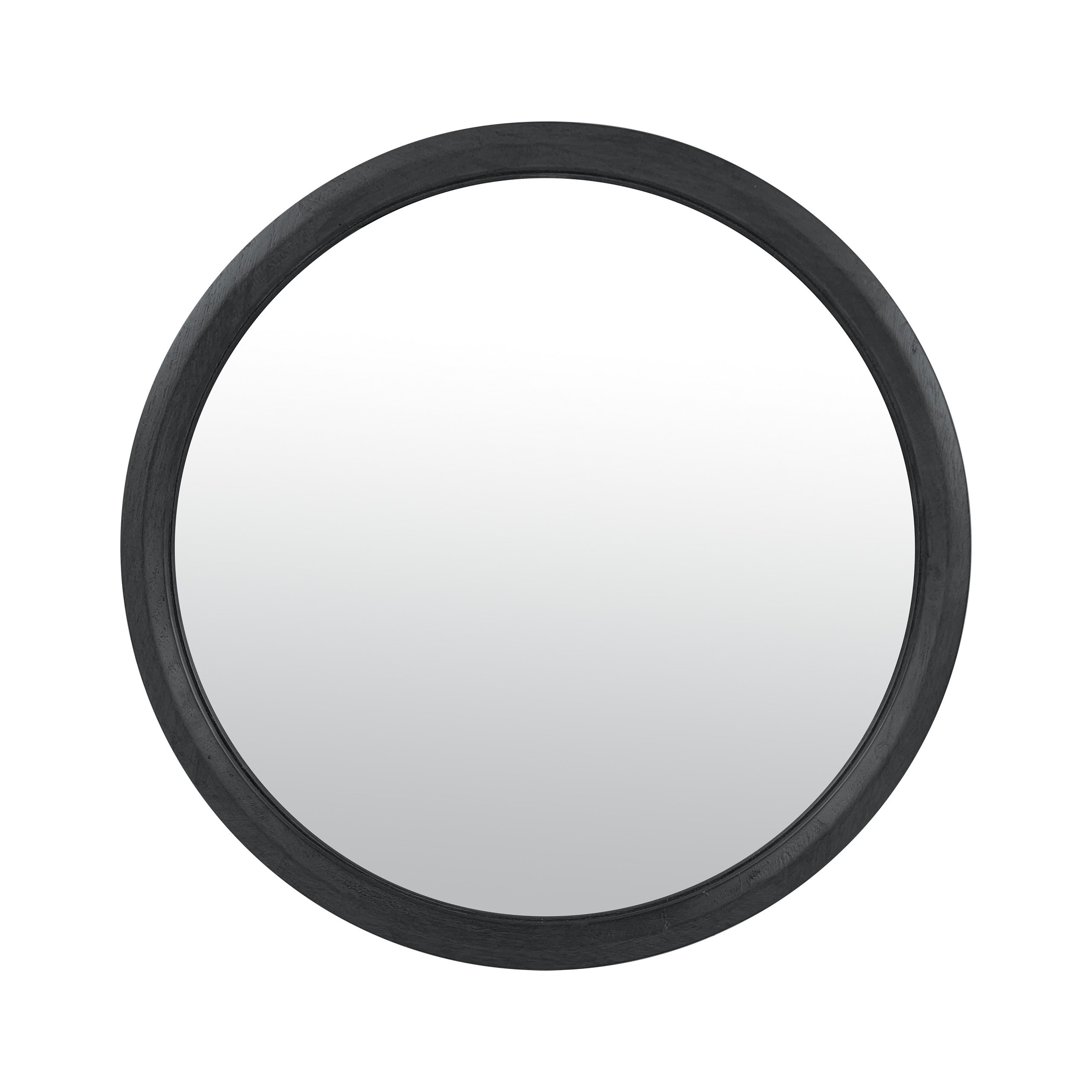 Miroir rond bois 42.5cm, EMDE