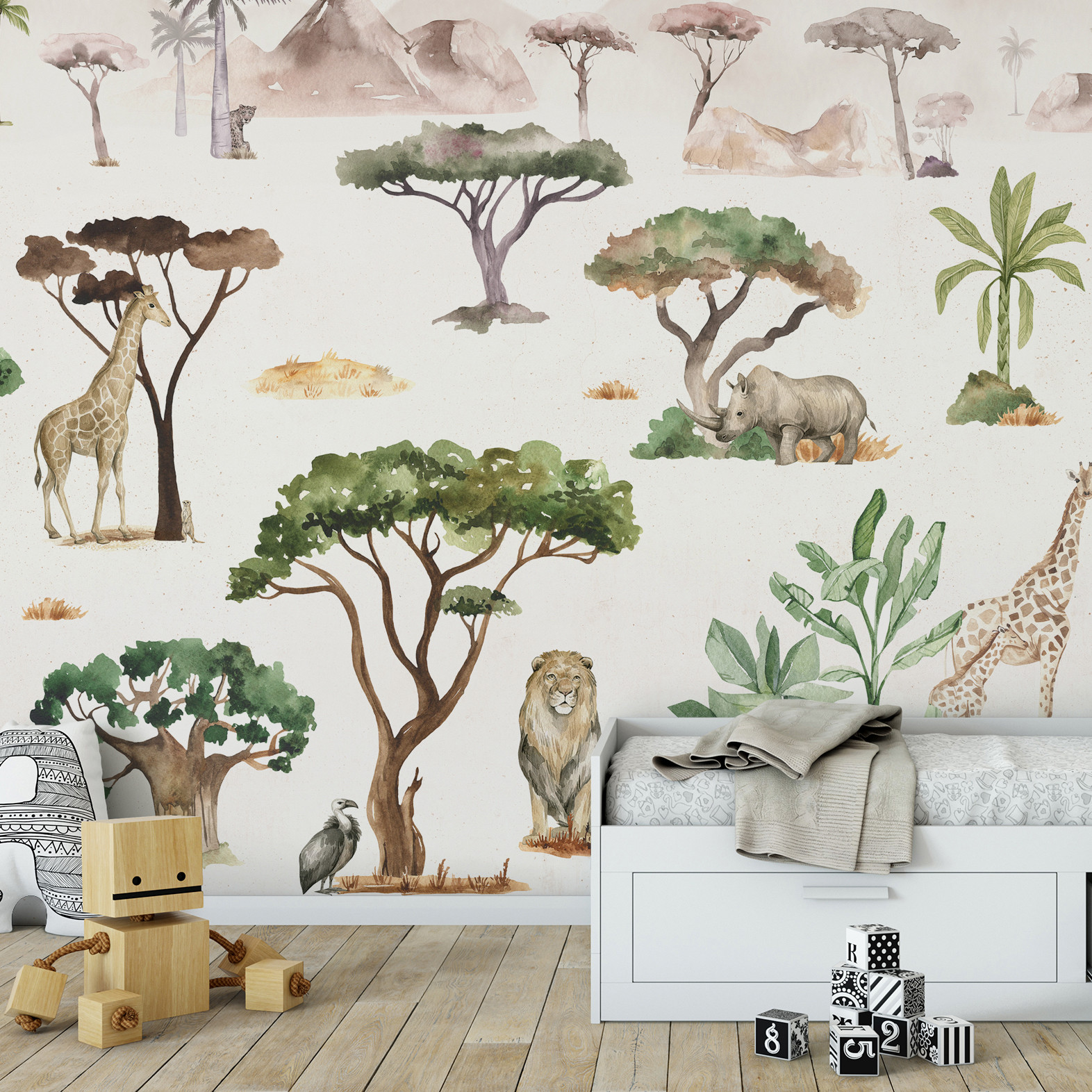 Papier peint panoramique SERENGETI, LE PAPIERS DE NINON