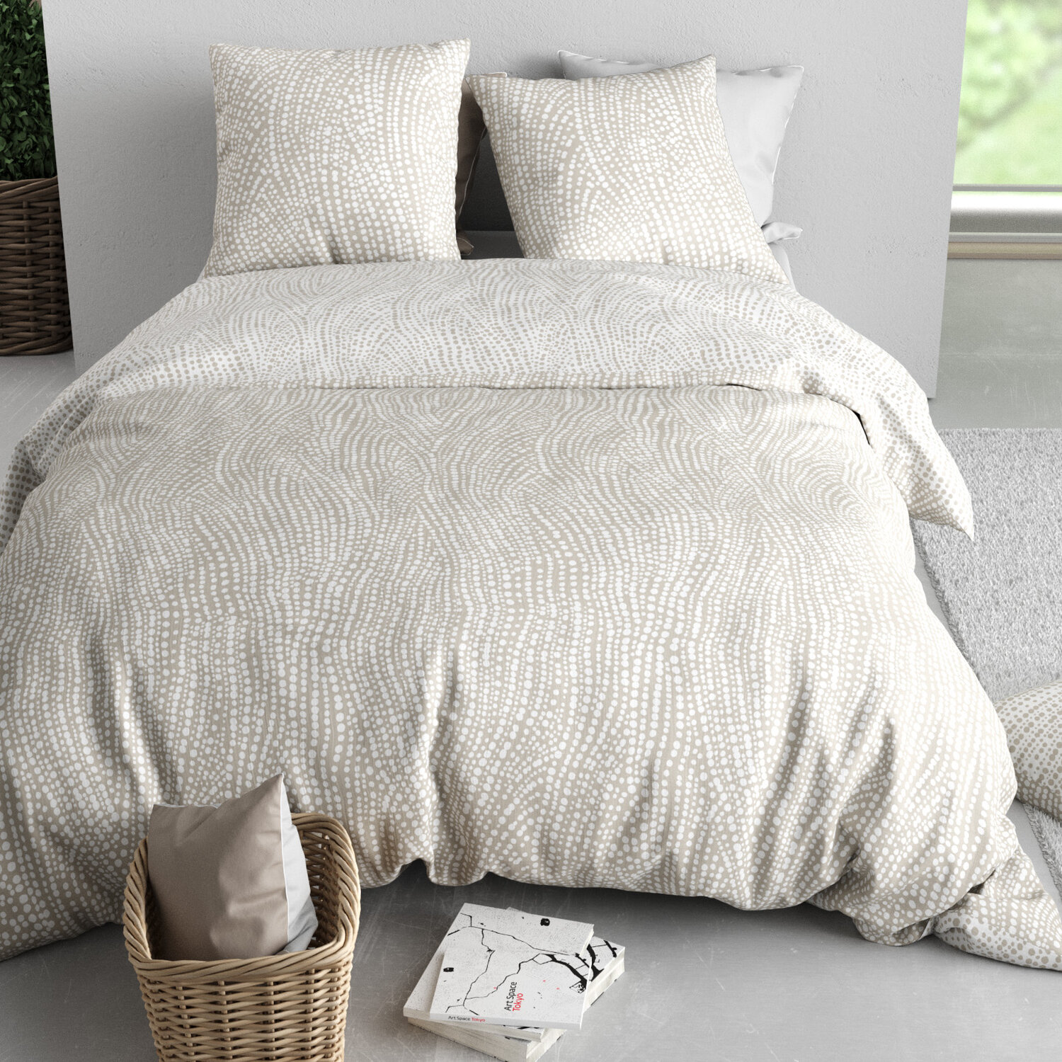 Housse de couette Instant cappuccino | Françoise Saget