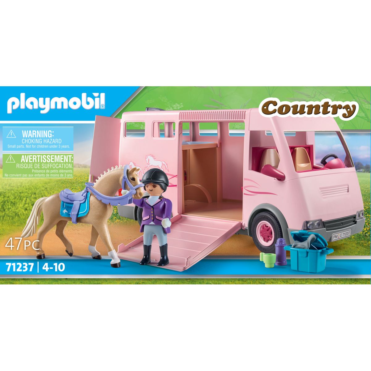Playmobil 71237 Van avec Cheval- Country - Le Cl…